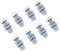 Duschkabine Rollen, Duschkabinen Ersatzteile Laufrollen, 8 Stück Langlebige Kunststoff Schieberollen Schienen Türrad Badezimmer Glastür, für Glasschiebetüren, Fenster und(20 mm / 0,79 Zoll)