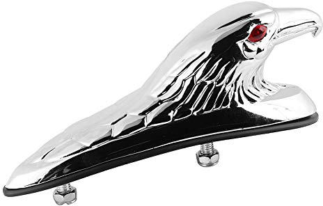 Motorrad zubehör,kühlerfigur,Chopper zubehör,Chrom Adler, Schreiende Adler Motorrad-Kotflügel, Sonstiges, Universal-Motorrad-Kotflügel-Schutzblech Dekor Ornament Eagle Head Statue