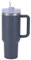 Moollyfox 40oz (1180 ML) Mug Isotherme Gobelet de Voyage 304 Acier Inoxydable Café Tasse avec Poignée & Paille sans BPA Double Isolée Chaud et Froid Gris Foncé