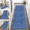 Teppich Läufer Flur Küche rutschfest waschbar Teppichläufer Lang 120X200CM Blau Kücheteppich Küchenläufer Meterware Korridor Tepiche Esszimmer Schlafzimmer Wohnzimmer Schmutzfangmatte Breit 40-120cm