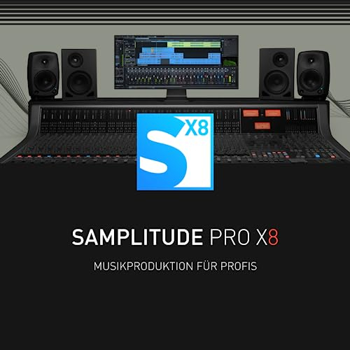 SAMPLITUDE Pro X8 – The Master of Pro Audio | Recording, Editing, Mixing & Mastering | Audio Software | Musikprogramm | für Windows 10/11 PC | 1 Lizenz
