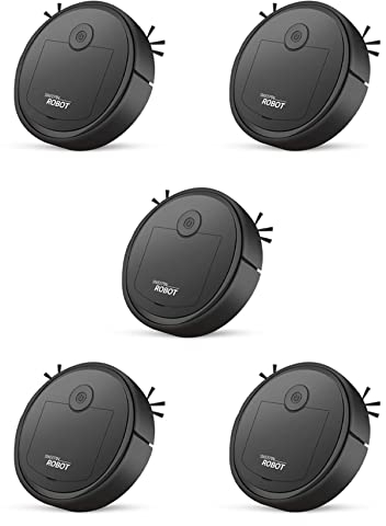 VENEKA 5X robot aspirador inteligente de bajo ruido barredora para pisos aspirador para moqueta, negro