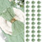 Vusddy 30er Pack Musselin Servietten Gaze Stoff 50 x 50 cm, Grüne Boho Falten Stoffservietten, Rustikale Dekorative Tischservietten für Hochzeit, Partys, Weihnachten, Geburtstag, Abendessen