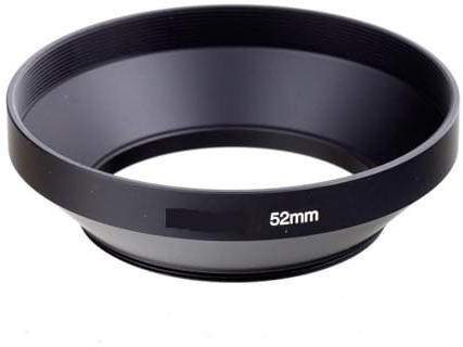 For RISE(UK) Screw-in Mount 52mm 52 Mm Metal Wide Angle Lens Hood, For Digital Camera
