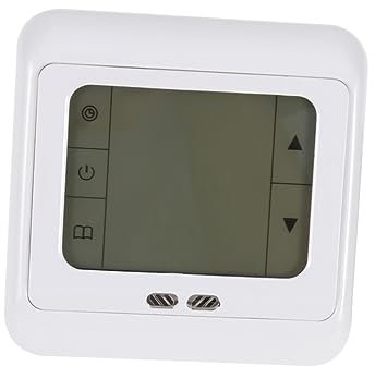 UPKOCH Digitales Fußbodenheizungsthermostat Mit Touchscreen Und Externer Sonde Programmierbarer Temperaturregler c Schritt Kompakter LCD-Bildschirm Unterbrechungsfreie Heizungssteuerung f