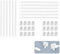 AURSTORE BASA Barres de Vitrage Extensible Tringle a Rideaux Extensible,Tringle Rideau Sans Percage Réglable Tringle a Rideau pour Fenetre Pvc (Lot de 12pcs(30-50)+crochet adhésif)