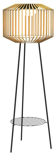 Outsunny Solar Wegleuchte, USB-Aufladbar Gartenlampe, LED Außenlampe mit Lichtsensor, Ablage, Gartenleuchte, IP44 Wasserdichte, für Balkon, Terrasse, Metall, Braun