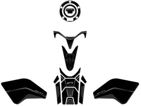 3D-Harz-Aufkleber-Set, kompatibel mit Yamaha MT-07 Tech Black 2023-2024 Pack-FM-001