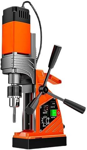 Perforadora eléctrica, taladro magnético de 1380 W con doble riel de cola de milano, diámetro de perforación de 16 mm y prensa portátil de 12000 N para superficie de metal y mejoras del hogar