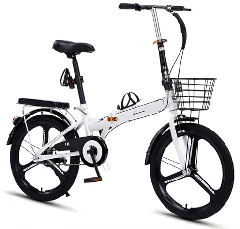 Kcolic 16/20/22 Zoll Klapprad Mit Schnellfaltsystem, Klapprad Für Erwachsene, Höhenverstellbar, Singlespeed Klapprad Vorn Und Hinten Mit Schutzblechen B,22in
