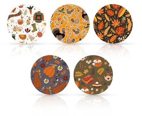 25pcs Sensor Covers, CGM Sensor Patch Sugar Monitor Sticker Thanksgiving Style Sensor Covers Protector Accessories for Libre 2 Libre 3