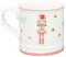 AMBITION Kaffeetasse Porzellan 380 ml Ballett Weihnachtstasse Nussknacker im Pastellton Spülmaschine & Mikrowelle