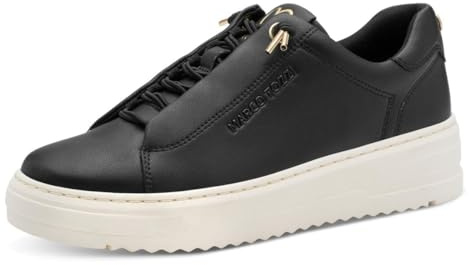 Marco Tozzi Damen Sneaker weiches Feel Me Wechselfußbett weiches Innenfutter Vegan Schnürer