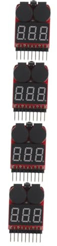 HOMSFOU 4 Pz Tester Per Batterie Presa Elettricità Caricabatterie Monitoraggio Del Consumo Di Energia Elettrica Alternatore Elettrico Tappo Tester Di Tensione Black Componente Elettronico