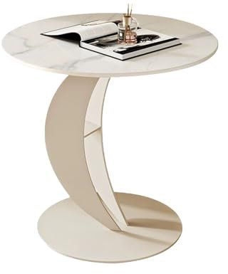 JATIBOSH Runder Beistelltisch Metall Gerahmter Beistelltisch Couch Nachttisch Couchtisch Kleine Beistelltische Für Wohnzimmer Schlafzimmer