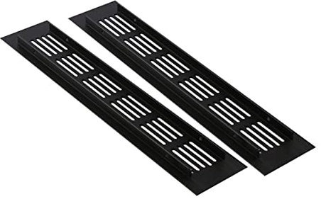 HOMSFOU 2piezas Cubierta De Ventilación De Aleación De Aluminio Rejilla Transpirable Para Armarios y Muebles Diseño Elegante y Funcional Para Espacios Cerrados Resistente y Fácil De