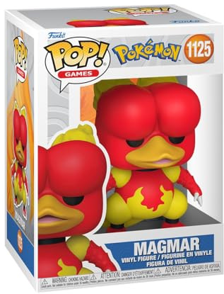 Funko POP! Games: Pokemon - Magmar | Offizieller Fanartikel und Merch - Vinyl Sammelfigur als Regal Deko - Geschenkidee zum Geburtstag für Fans und Sammler