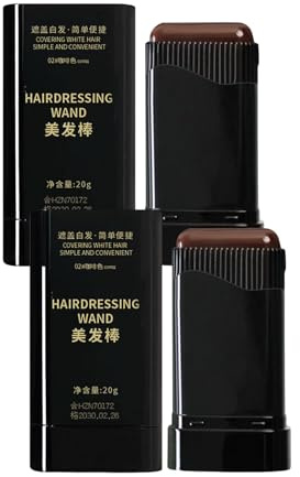 2Pack Haarfärbekamm & Haarfärbestift, Temporär Für Graue Haare, Sofortwirkend, Wasser- Und Schweißfester, Für Männer Und Frauen