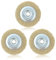 3pcs 100mm Wire Wheel Brush 4-Inch Brass Plated Crimped Steel Wire Brush Bench with 16mm Arbor Hole Compatible with Patio Cleaners Drills Grinders for Rust Removal Polishing Deburring Joint Cleaning