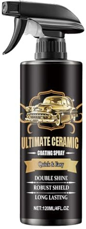Rivestimento in ceramica a spruzzo per auto, vernice multifunzione trasparente da 120 ml in smalto spray-auto, anti-scratch e protezione per fari, parabrezza, barca, moto