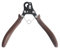 Jewellery Pliers Professional 1.5/2.25/3.0mm Wire Rolling Plier Jewelry Making Tool for Wire Winding Bending Ring Wrapping Round Nose C-Ring Plier(Brown 3.0mm)