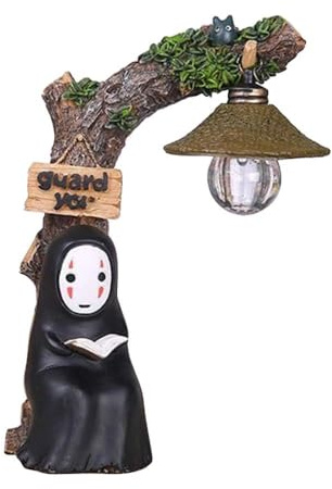 Nzkeuf Luce Notturna Uomo Senza Volto, Carina Studio Ghibli Gadget, Statuette Spirited Away, Giocattolo per Bambini, Idea Regalo per La Casa e il Giardino Reading