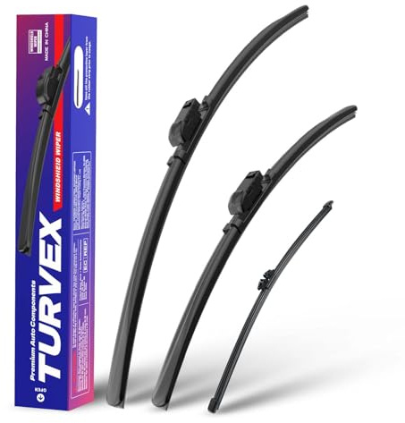 Wiper Blades for BMW X3 G01 2018 to 05.2024 | Front Window Wiper and Rear Wiper Set, 26 20 12 Windscreen Wipers Blade Set - Quiet & Easy Installation (2+1)