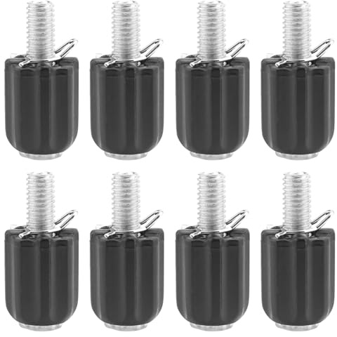 BESPORTBLE Lot de 8 vis de réglage de Frein de vélo : tendeur de câble de Frein à Barillet M5 pour vélos de Route et de Montagne, ajusteur de dérailleur Universel