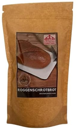 Bäckerei Nestler I Brotbackmischung Roggenschrotbrot I leckeres Sauerteigbrot selber backen I für Ofen und Brotbackautomat I vegan (460g (1er Pack))