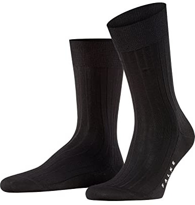 FALKE Herren Socken Milano M So Baumwolle gemustert 1 Paar, Schwarz Black 3000, 41-42