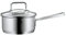 WMF Trend Stielkasserolle 16cm, Glasdeckel, Kochtopf klein 1,4l, Milchtopf Induktion, Cromargan Edelstahl poliert, unbeschichtet