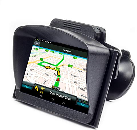 Digicharge Sonnenblende Sonnenschutz Nacht Reflexionsblocker für Tomtom Go Classic 5'' 2nd Gen Lite Discover Essential Basic Garmin Drive 53 Drivesmart Driveassist Nuvi 5.1 5 4.3 Zoll Navi