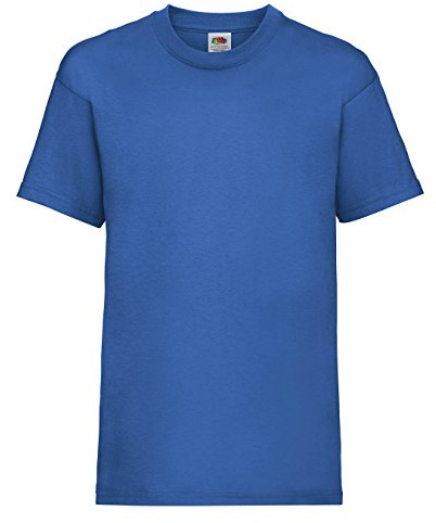 Fruit of the Loom boys' t-shirt., Boys', UTBC329_89, royal, 128 cm