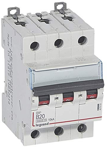 Disjoncteur DX³6000-3P 400V~ 20A - courbe B - 3 modules