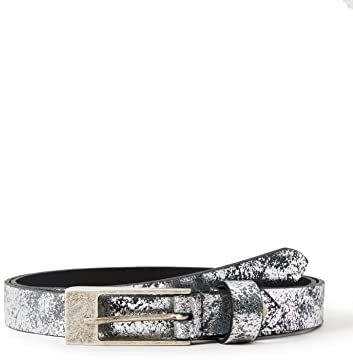 MGM Damen Soft Glam Small Gürtel, Silber (Titan 1), 100