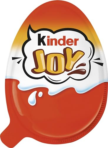 Kinder Joy - Überraschungsei - Design kann variieren - 1 kinder Joy à 20 g | Milch- & Kakaocreme mit 2 Knusperkugeln zum Löffeln & Überraschungsspielzeug, Design & Promotion können variieren
