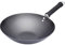 KitchenCraft World of Flavours Non Stick Induction Wok, Carbon Steel, Large, Dishwasher Safe, 30 cm, Black