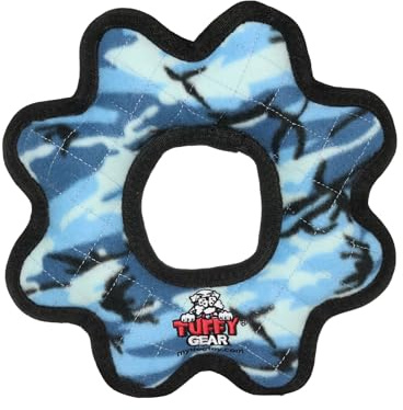 Tuffy Ultimate Gear Ring Camo Dog Toy, Blue