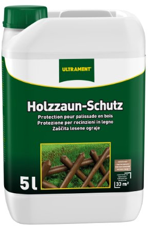 Ultrament Holzzaun-Schutz, naturbaun, 5l