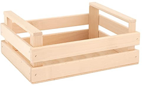 H&H Wood Cassetta, Legno, Beige