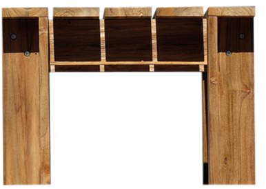 Jan Kurtz 491112 Batten Beistelltisch/Couchtisch Teak - 156x54x38cm