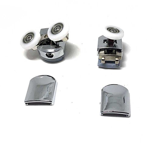 8X Teen Top & Bottom Duschtüren Rollen/Runners/Riemenscheiben/Räder Ersatzteile mit 25 mm Durchmesser