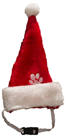 Ciffre Hund Weihnachtsmütze mit Gummiband Nikolausmütze Hund Santa Mütze Dog Für große Hunde