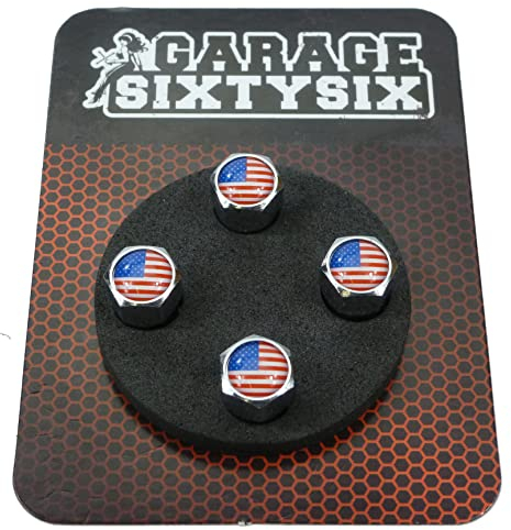 Garage-SixtySix Ventilkappen USA / 4 Stück/Modell: Pittsburg