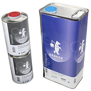 Set DeBeer Klarlack Air Dry 8-614 mit Härter 8-440 7 Liter gesamt