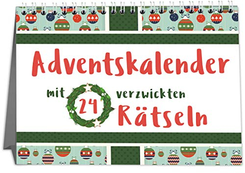 Rätsel Adventskalender Erwachsene mit 24 kniffligen Rätseln - 2024 für Singles, Paare und Familien - Perfekt zum Verschenken - Sophies Kartenwelt