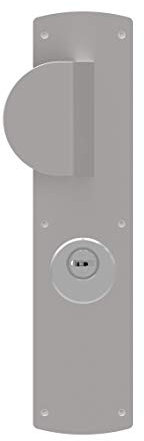 Bricard 66371 Demi-Ensemble pour Porte extérieure palière à aileron pour Série 74 Version A2P, Coloris Argent