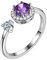 Aurora Tränen Februar Birthstone verstellbare Ringe 925 Sterling Splitter Birthstone offenen Ring Geburt Stein Schmuck für Frauen und Männer DR0090F