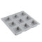 9 Carré Creux Rectangle, moules à Savon en Silicone, Carre Moule a Gateau pour la fabrication de savon artisanal, chocolat, bougies de savon et gelée brune