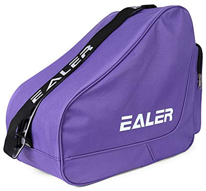 EALER Heavy-Duty Ice Hockey Skate Carry Bag, Adjustable Shoulder Strap-Purple